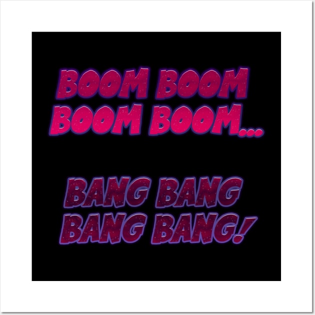 boom boom boom boom! --in pink Wall Art by junochaos